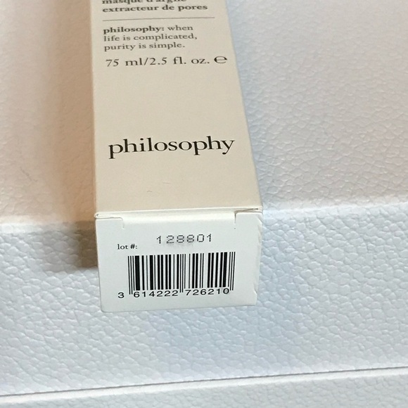 🆕 PHILOSOPHY - Purity Made Simple Pore Extractor Clay Mask 75 mL NIB - Picture 6 of 8